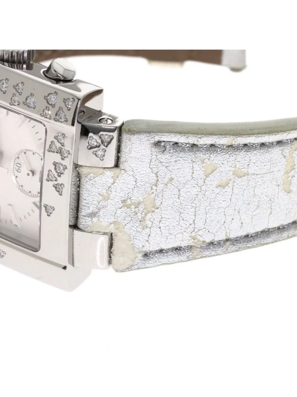 Dior Riverspark Ring Diamond Watch SS Leather